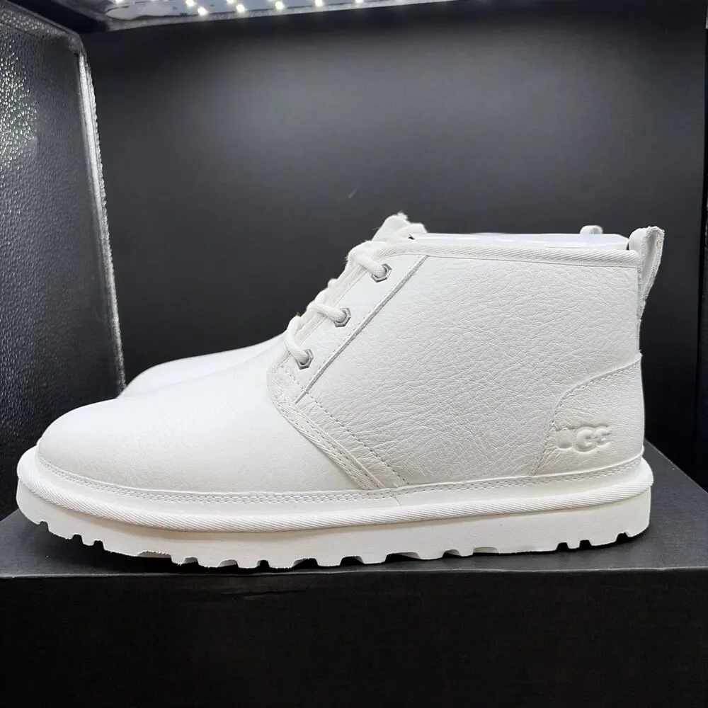 Ugg Neumel Leather White Mens Size 10 Winter Boots 1133777-WWH